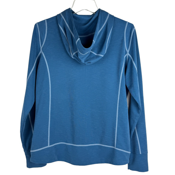 Kuhl Women's Full Zip Hooded Sweatshirt Size M Blue Pockets Long Sleeve Outdoors - Picture 2 of 9
